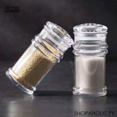CLEAR ACRYLIC SALT & PEPPER SHAKER 1-PIECE – TRANSPARENT CYLINDRICAL